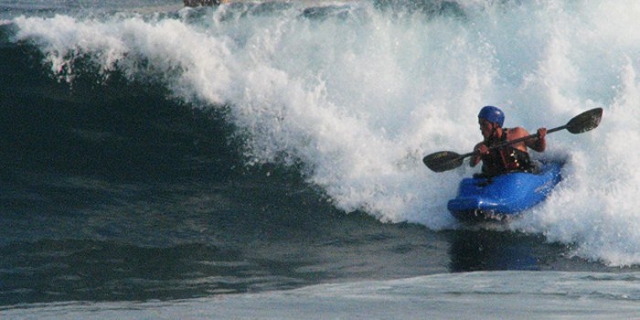 Kayak en el mar